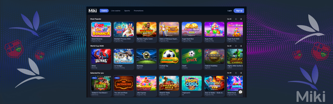 Miki casino slot games