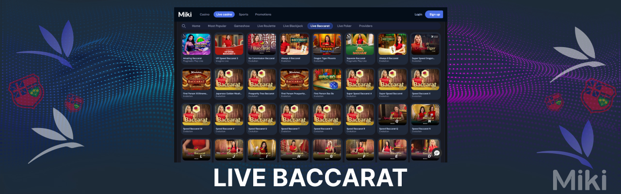 Miki live baccarat