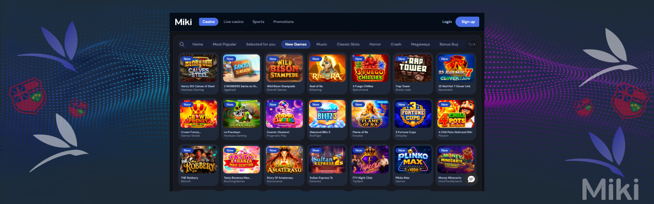 Miki casino games