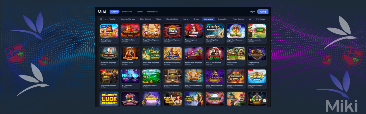 Miki most popular casino games