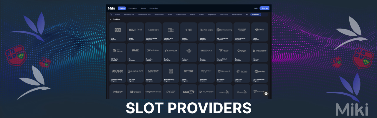 Miki popular slot providers