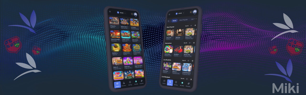 Casino games at miki casino app