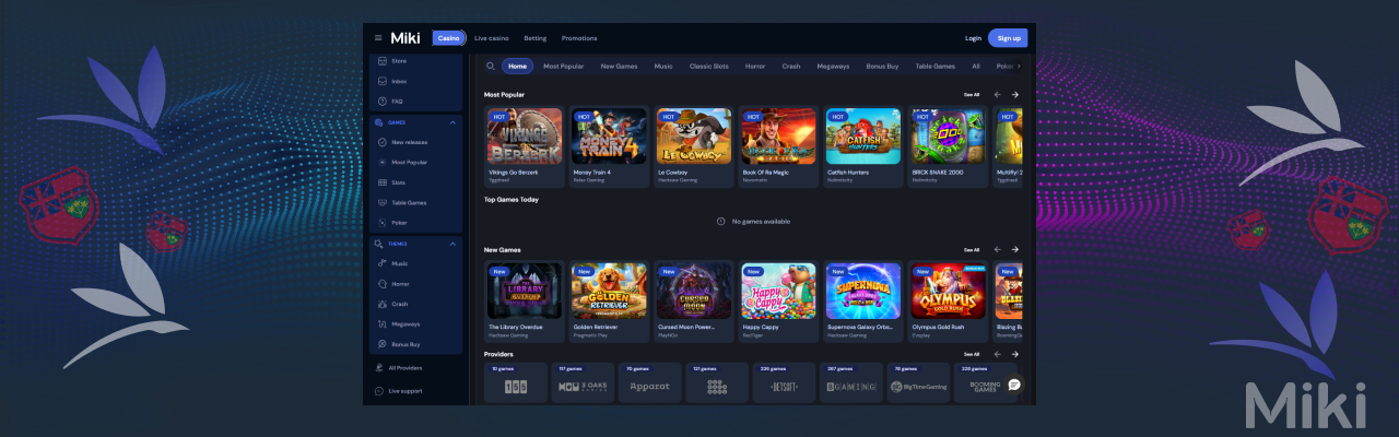 Miki casino games