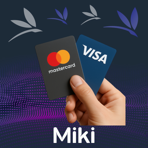 Visa and mastercard at miki